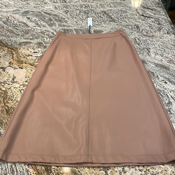 Prologue A-Line Faux Leather Midi Skirt - NWT - Picture 8 of 13